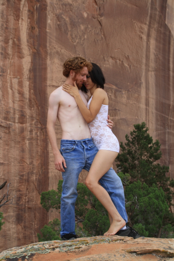 Male and Female model photo shoot of Danny J Olsen and Chelsey Barlow by PTPhotoUT in Moab