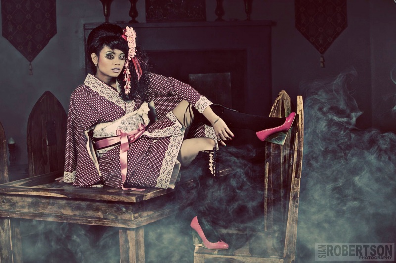 Female model photo shoot of vera ping wong