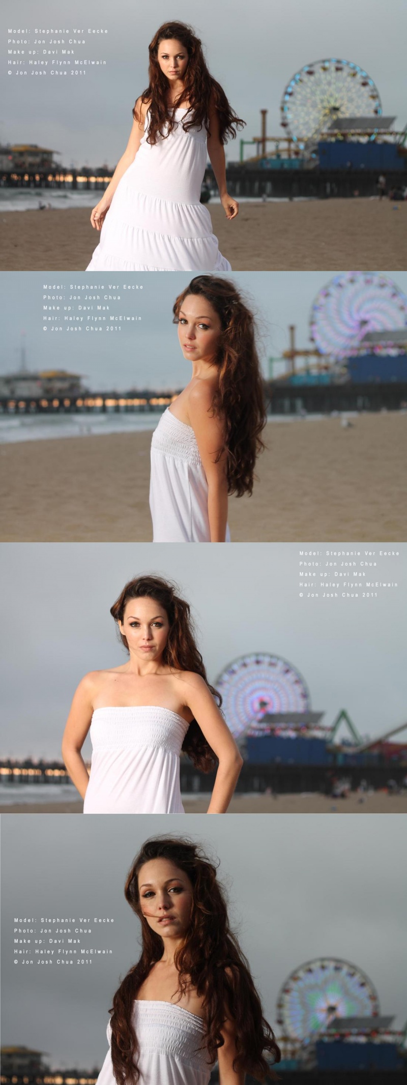 Male and Female model photo shoot of On Location Group and Stephanie Elizah by On Location Group in Santa Monica, hair styled by Haley Flynn, makeup by davimak22