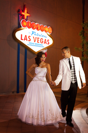 Female model photo shoot of renta-dress and tux in downtown vegas