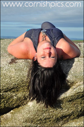 Female model photo shoot of Cleo-Rose in Carn Brea Cornwall