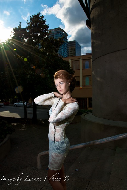 Female model photo shoot of Paula Hlavacek, makeup by Sandy Leung