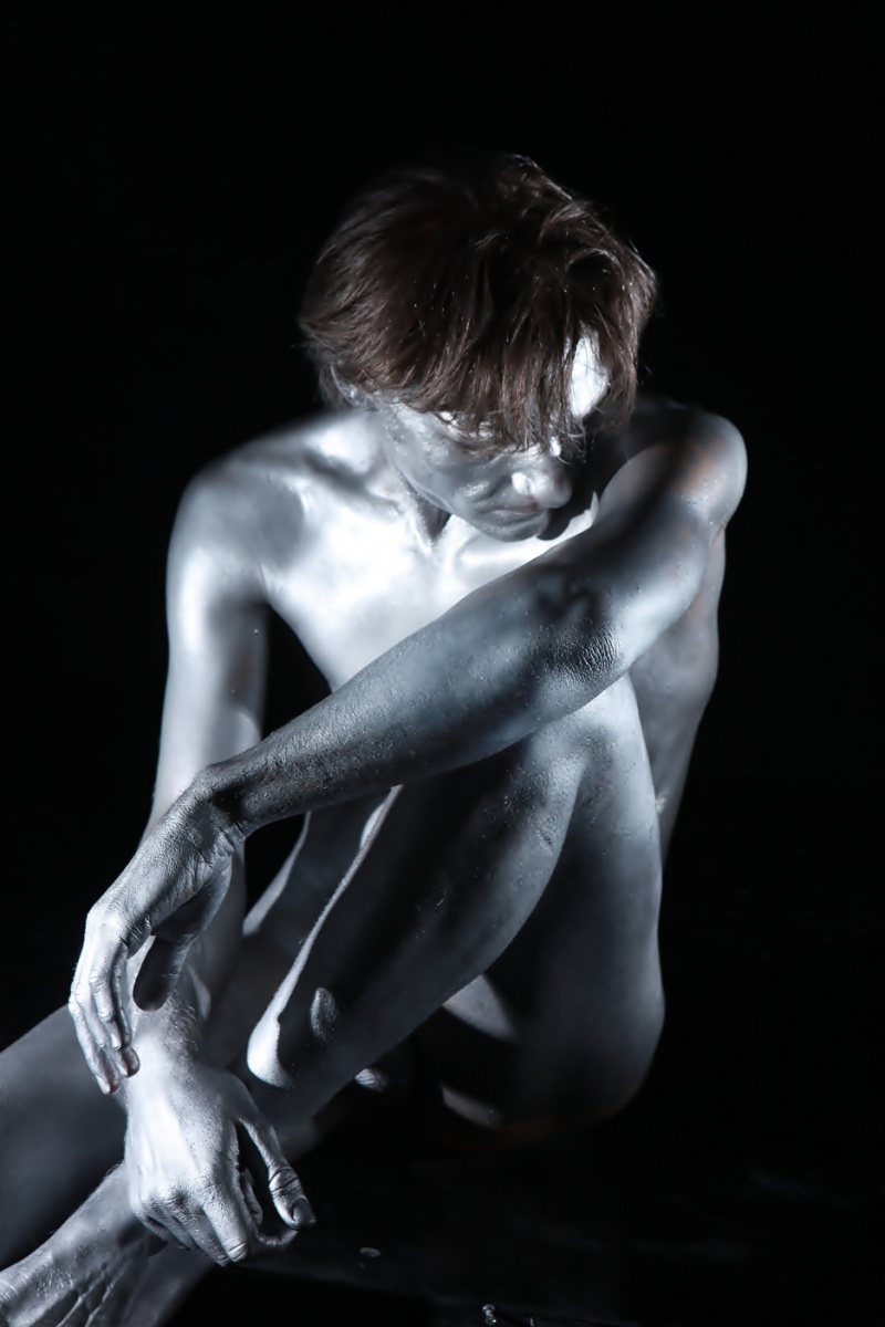 Male model photo shoot of youmeyou, body painted by Paint by Barry