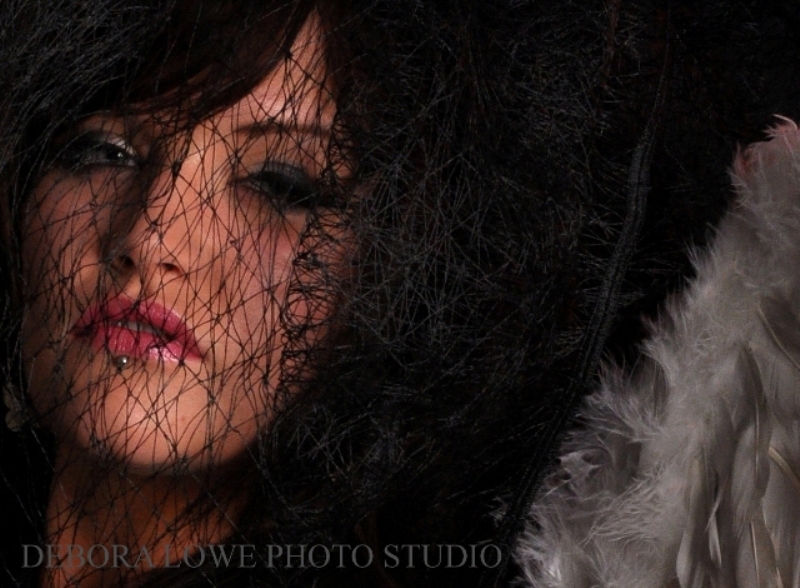 Female model photo shoot of DEBORA LOWE PIC in at the studio 2011