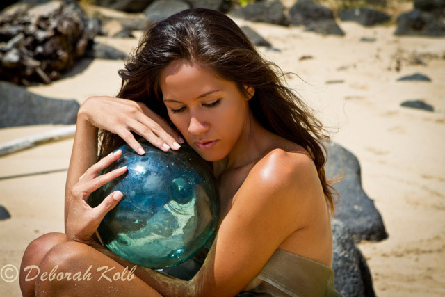Female model photo shoot of _Chenoa_ by Deborah Kolb in Lydgate Beach, Kauai, Hawaii