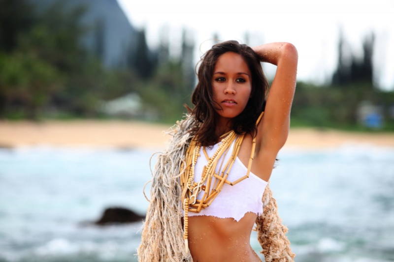 Female model photo shoot of _Chenoa_ by Naturally Naked in Hanalei, Kauai, Hawaii