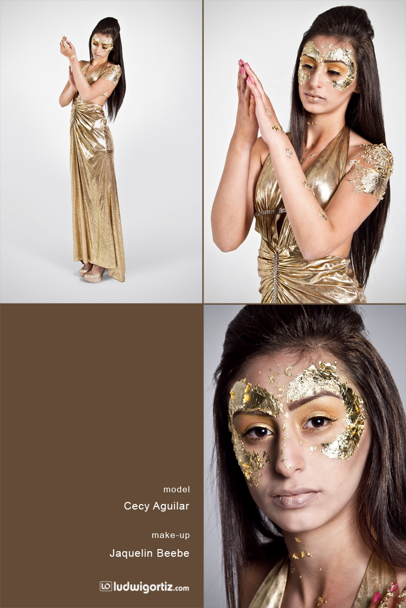 Female model photo shoot of Cecy Aguilar by Ludwig Ortiz , makeup by Jaquelin Beebe