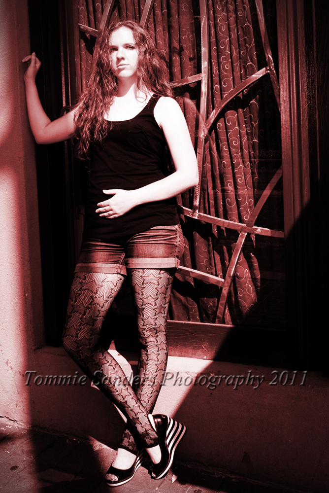 Female model photo shoot of Tommie Sanders in Downtown Houston