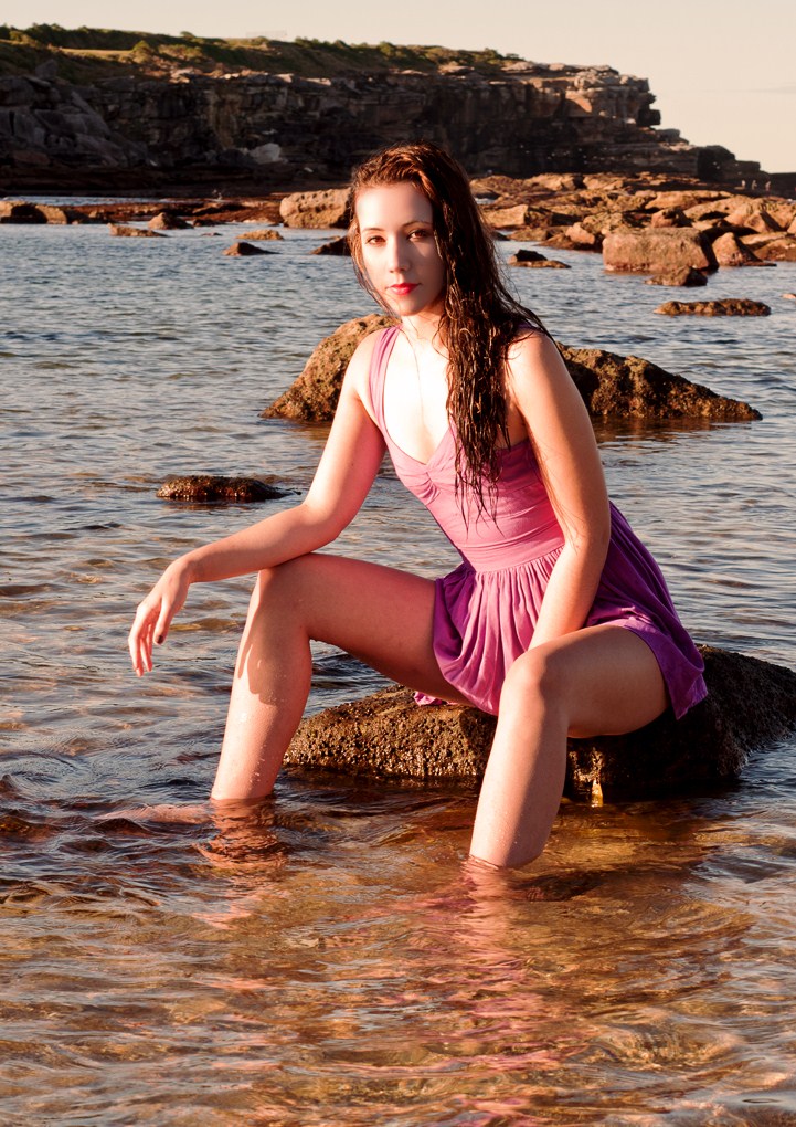 Female model photo shoot of Fiona Hanig-Kaur in Little Bay