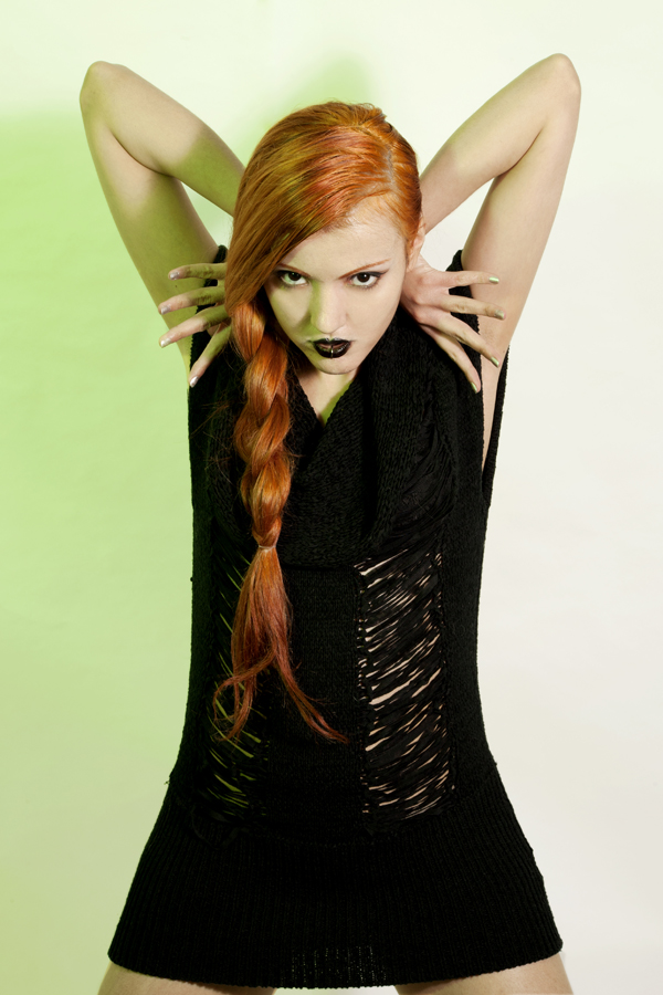 Female model photo shoot of Xanadu Nox by little goth girl, makeup by little Goth Girl