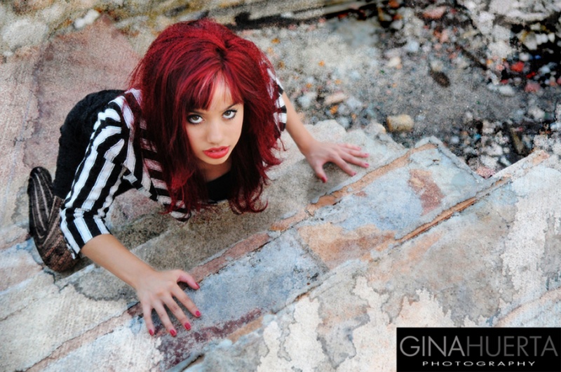 Female model photo shoot of Gina Huerta Photography