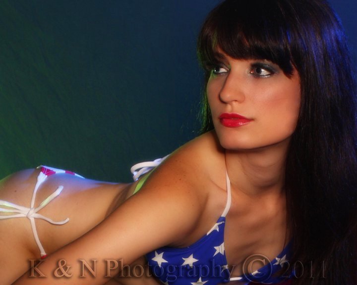 Female model photo shoot of Kimberly Diane by eNVy_Boudoir in K_N Studio, makeup by Lauren Murray MUA