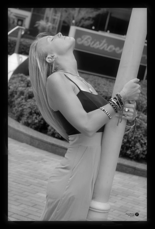 Female model photo shoot of Jessica Kittle  in Bistro Niko, Atlanta