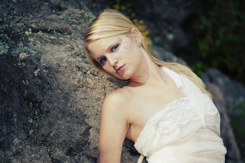 Female model photo shoot of Solaria in Jemez Falls, New Mexico
