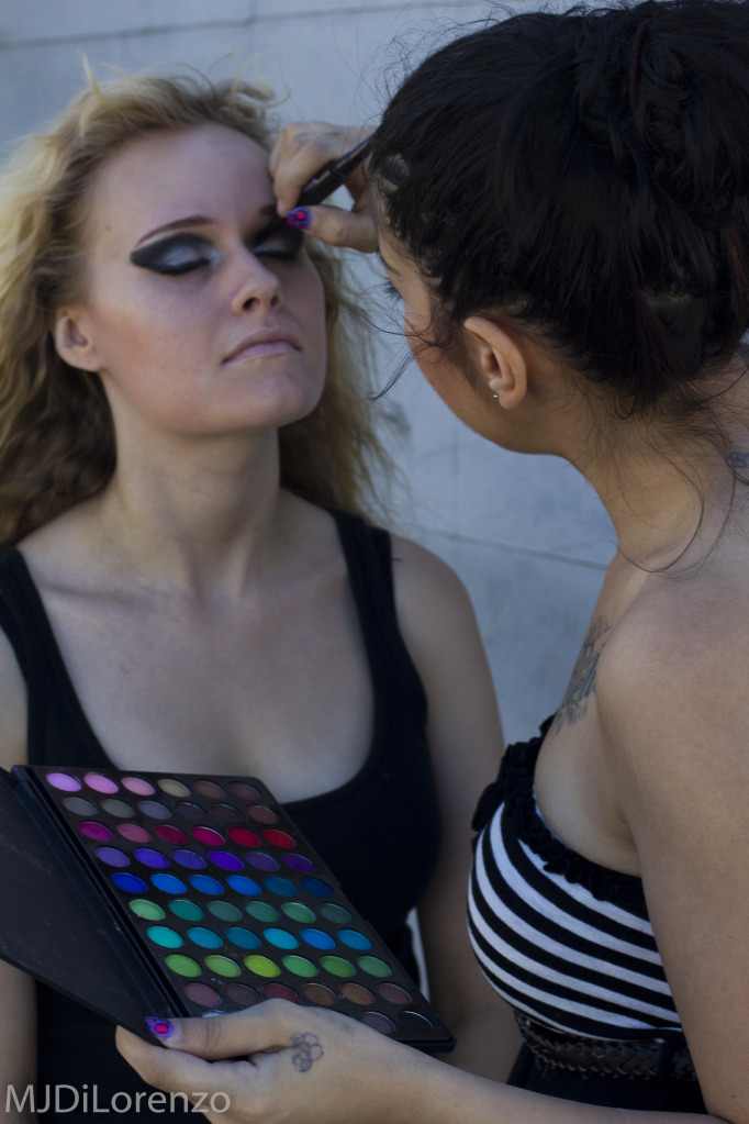Female model photo shoot of Makeup by Rena Lee and Marielle Eaton by MJ Deloss in Downtown Portland, Rooftop!