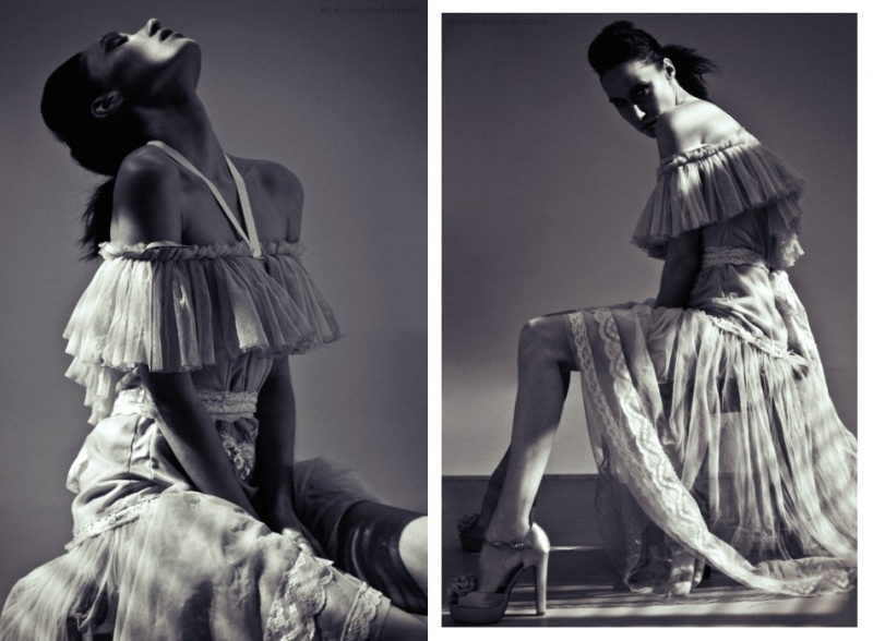 Female model photo shoot of Tess Daly and Iveta X by SteveRobertson, makeup by Natasha Horton