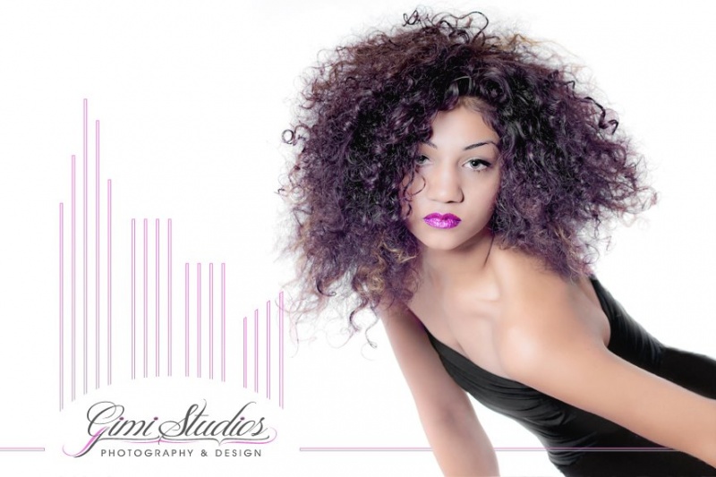 Female model photo shoot of GIMI Studios in Kissimmee, FL, hair styled by Ozzie Reyes