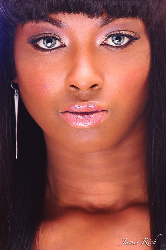 Female model photo shoot of Wakina in Atlanta, GA, makeup by Lewina David