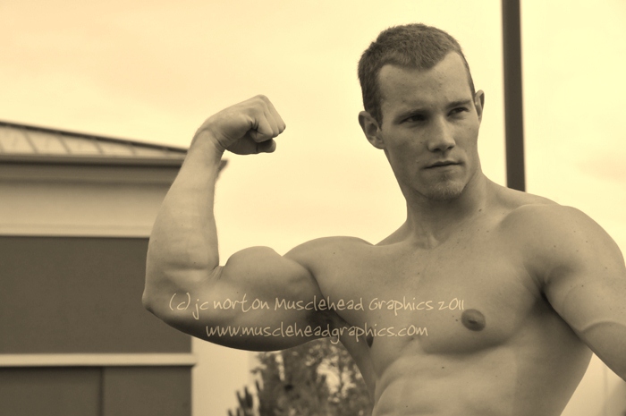 Male model photo shoot of Jason Allan by Musclehead Graphics