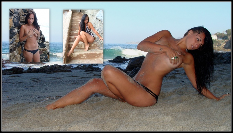 Male and Female model photo shoot of oc photography and GiGi Marie  in Laguna Beach - Victoria Beach