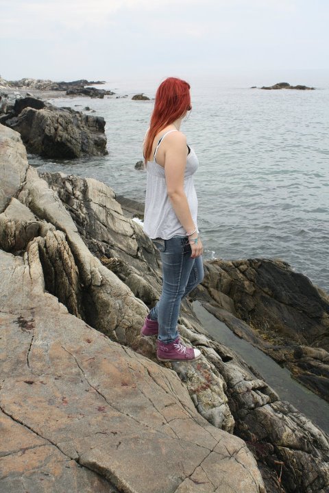 Female model photo shoot of JeanneUnseen in Maine