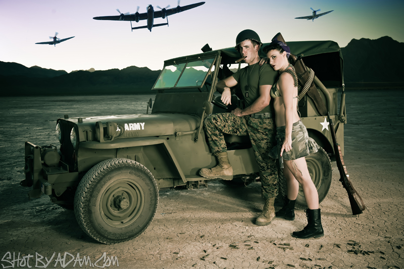 Male and Female model photo shoot of Shot By Adam, Miss Mariah  and Runk in Las Vegas Desert