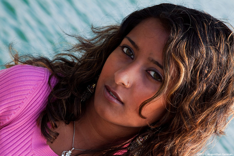 Female model photo shoot of Preaa Cheema by Mugunthan Ganesan in lake-shore