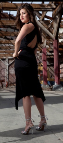 Female model photo shoot of The Convertible Dress in San Francisco
