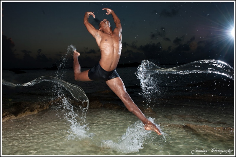 Male model photo shoot of Eric Bean Jr in Spanish Point, Bermuda