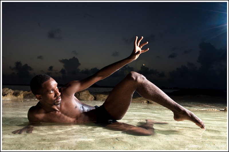 Male model photo shoot of Eric Bean Jr in Spanish Point, Bermuda