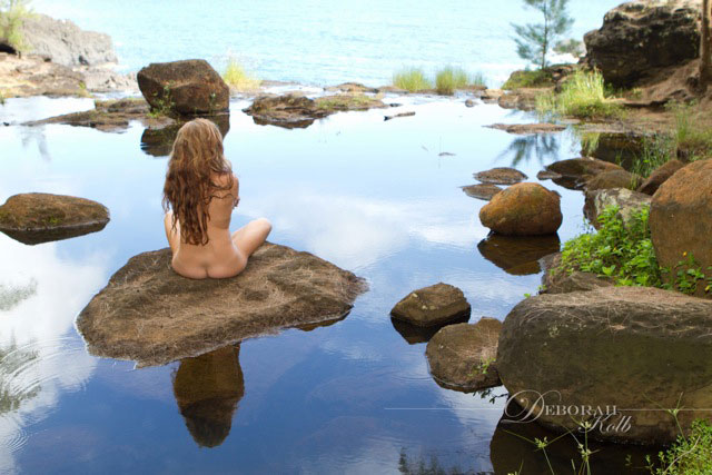 Female model photo shoot of Phoenix Jenn by Deborah Kolb in Secret Pools
