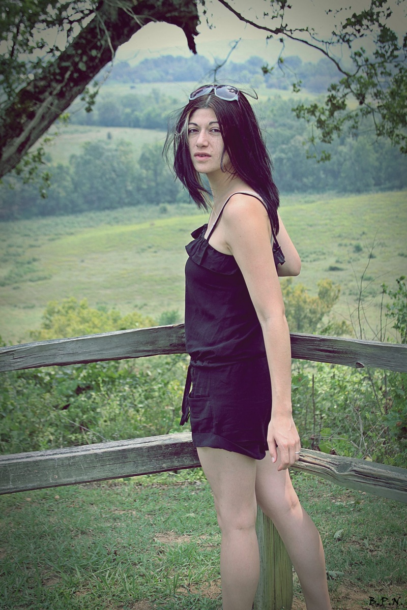 Female model photo shoot of Autumn in June in Natches Trace,TN
