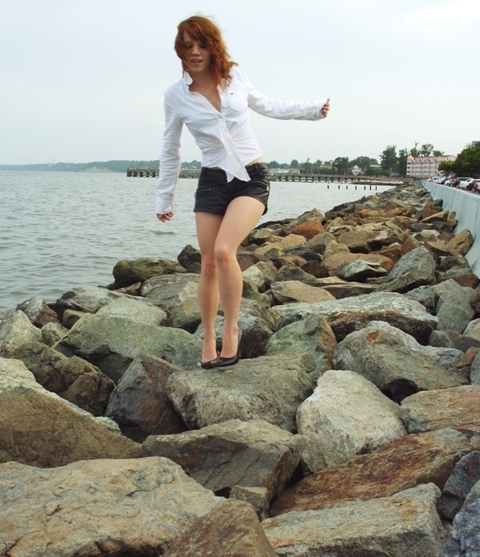 Female model photo shoot of Patricia Dugan in North Beach, MD