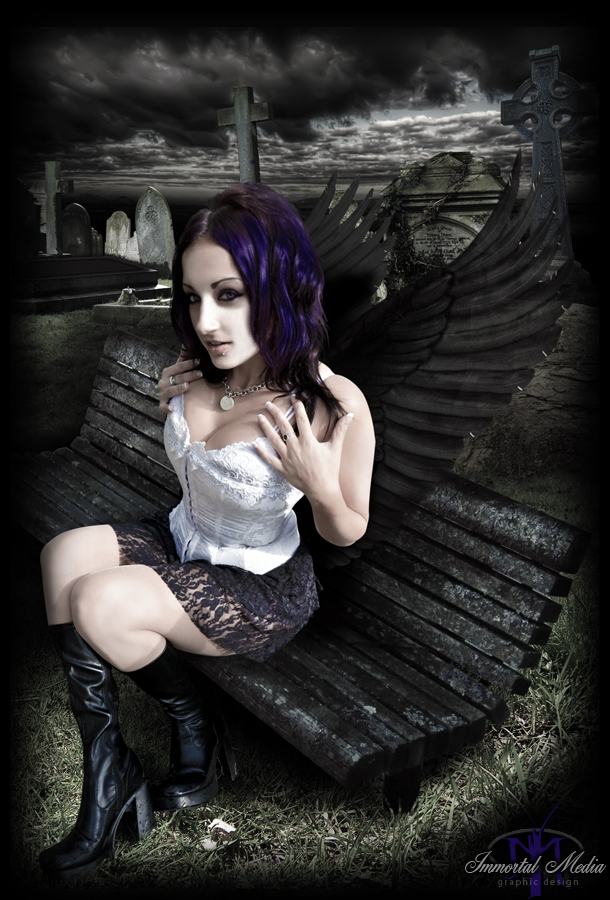 Female model photo shoot of Miss Immortal by Three G Photography in ...in your nightmares ;), digital art by Immortal Media