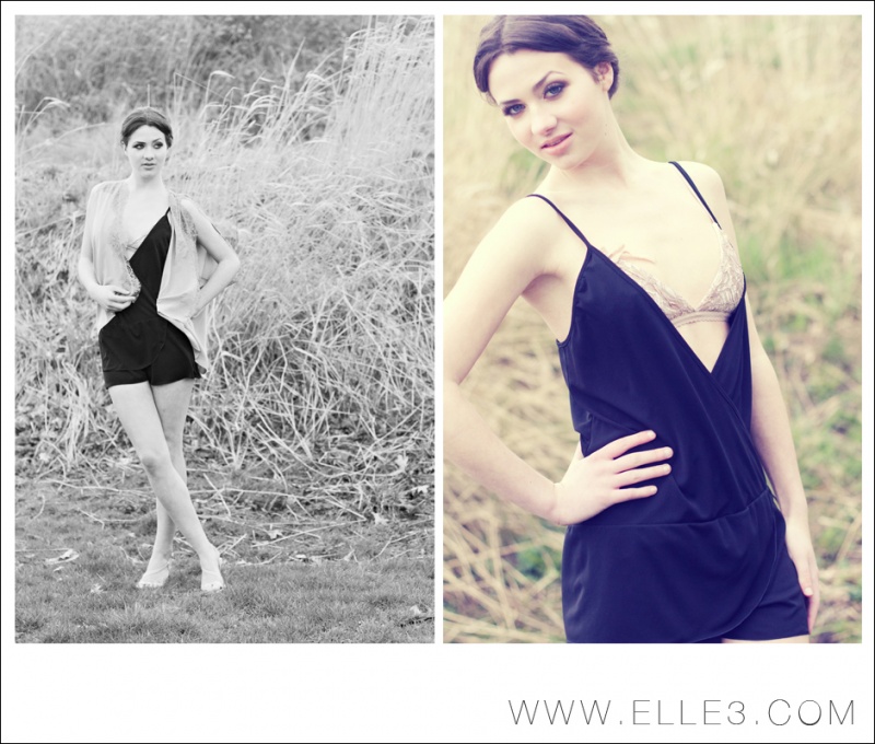Female model photo shoot of ELLE3 Studio and Annika Dow, makeup by Dee Wang