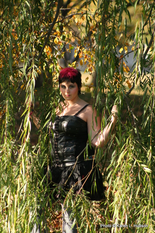 Female model photo shoot of Karen L Hudson in Pendleton Falls Park Community Center