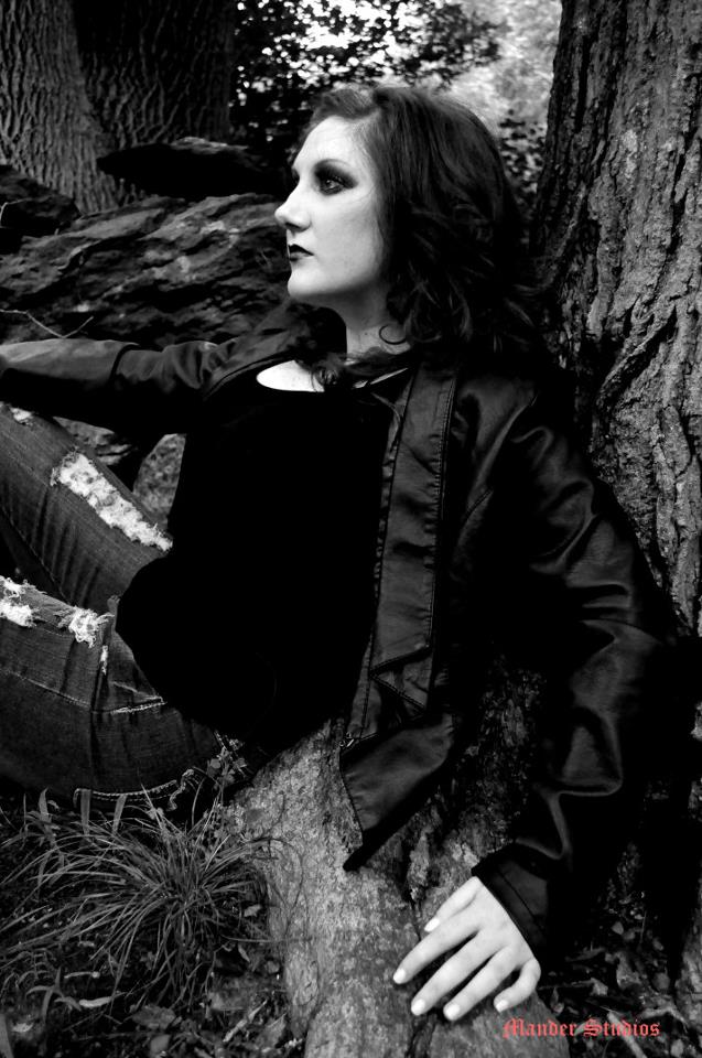 Female model photo shoot of KMarieONeill by Lost Wonder Photography in Scotland Cemetery