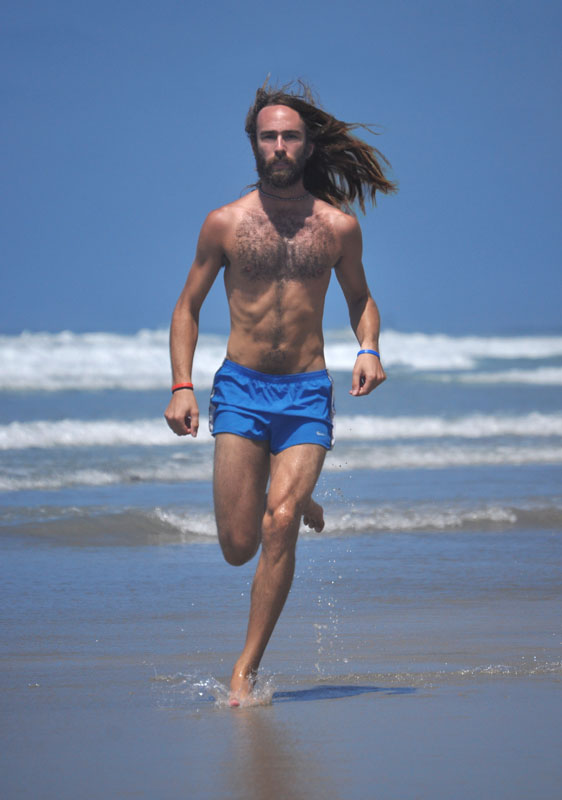 Male model photo shoot of Barefoot Flash by YogaBear Studio in Black's Beach, San Diego