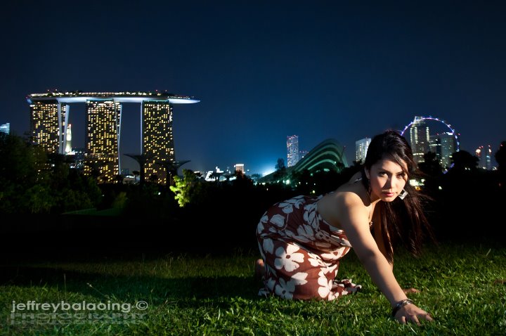 Female model photo shoot of SimpleGien in Marina Barrage
