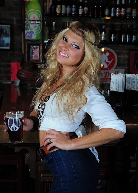 Female model photo shoot of karyn karabec by R W Cox in the wherehouse bar, newburgh