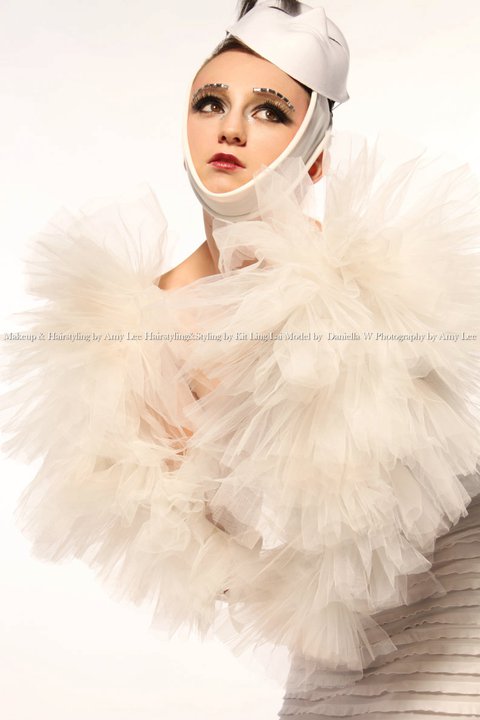 Female model photo shoot of AmyLeemakeup in HKDI