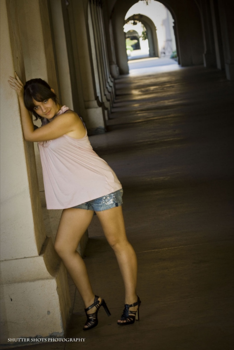 Female model photo shoot of MissMadrid by shutter shots photograp in balboa park