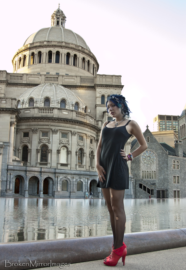 Female model photo shoot of Broken Mirror in boston