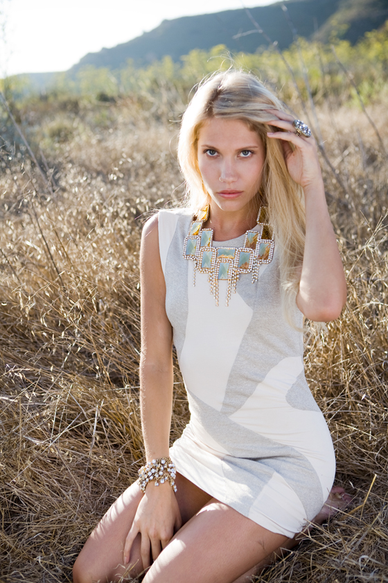 Female model photo shoot of Sanna Nilsson in Malibu, wardrobe styled by Efgee Styling