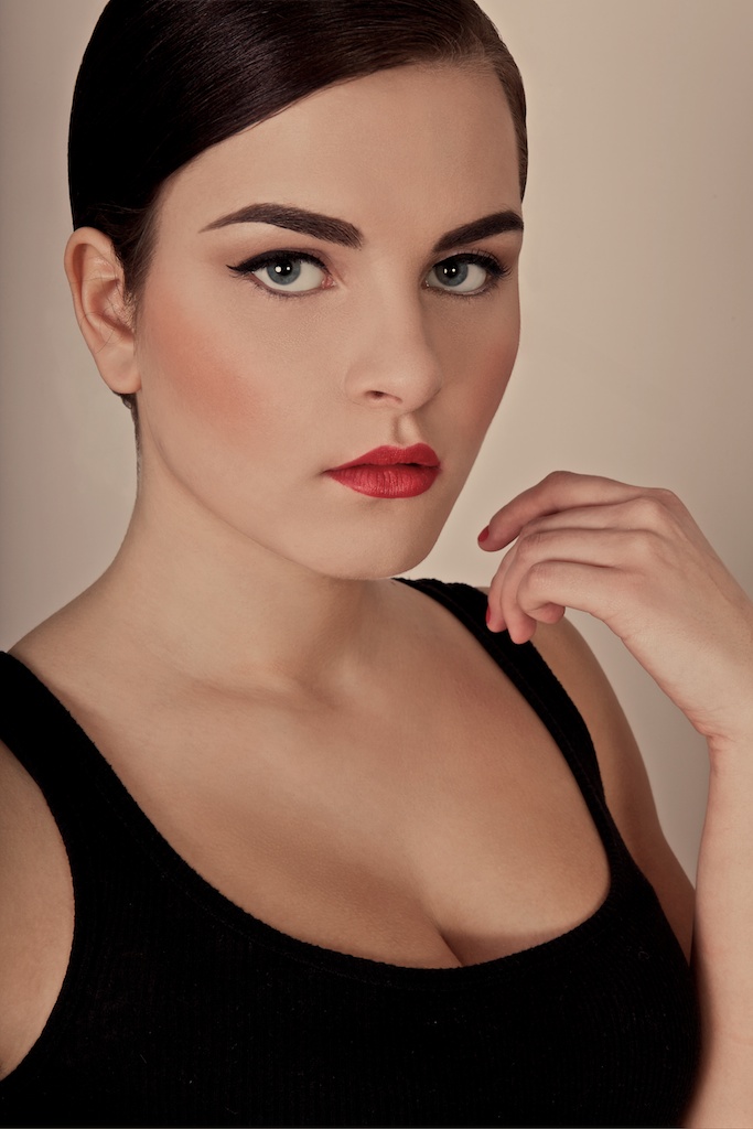 Female model photo shoot of EdytaBruchal Art in Studio