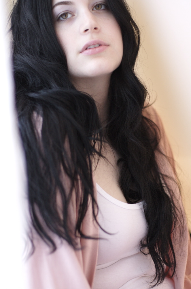 Female model photo shoot of AprilA by keepitblackandwhite