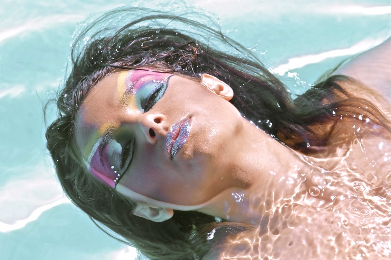 Female model photo shoot of Terra Ann  in Menifee, makeup by m a k designs