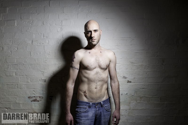 Male model photo shoot of Russ Holloway by Darren Brade