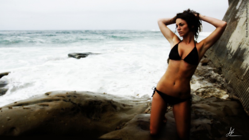 Male and Female model photo shoot of Joe Borelli Photography and Megan Eliza in La Jolla, CA