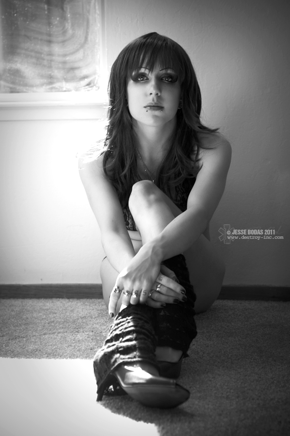 Female model photo shoot of Projekt Malice by Destroy Inc
